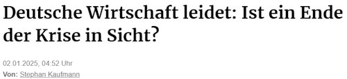 deutsche wirtschaft am ende, kein krise in sicht